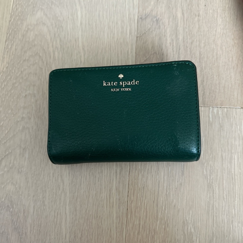 Kate Spade Forest Green Leather Wallet